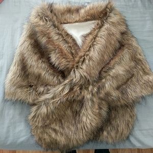 Faux fur wrap!